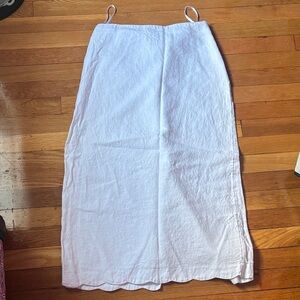 Abercrombie & Fitch White Maxi Skirt